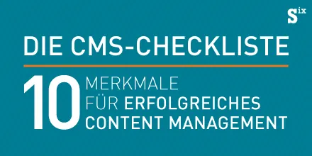 CMS-Checkliste Checkliste, 10 Merkmale, Grafik, CMS