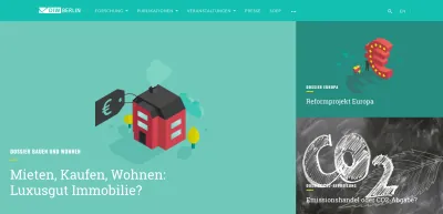 DIW - Screenshot Relaunch Webseite 2019