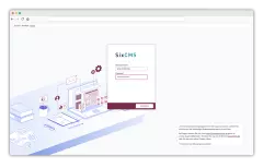 Screenshot SixCMS 2021.1 Login