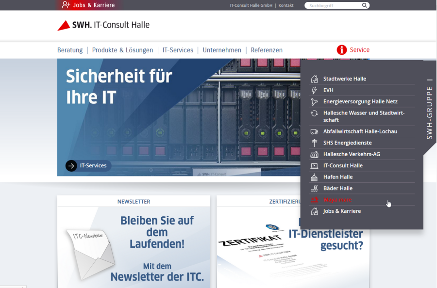 Stadtwerke Halle - IT Consult Screenshot 