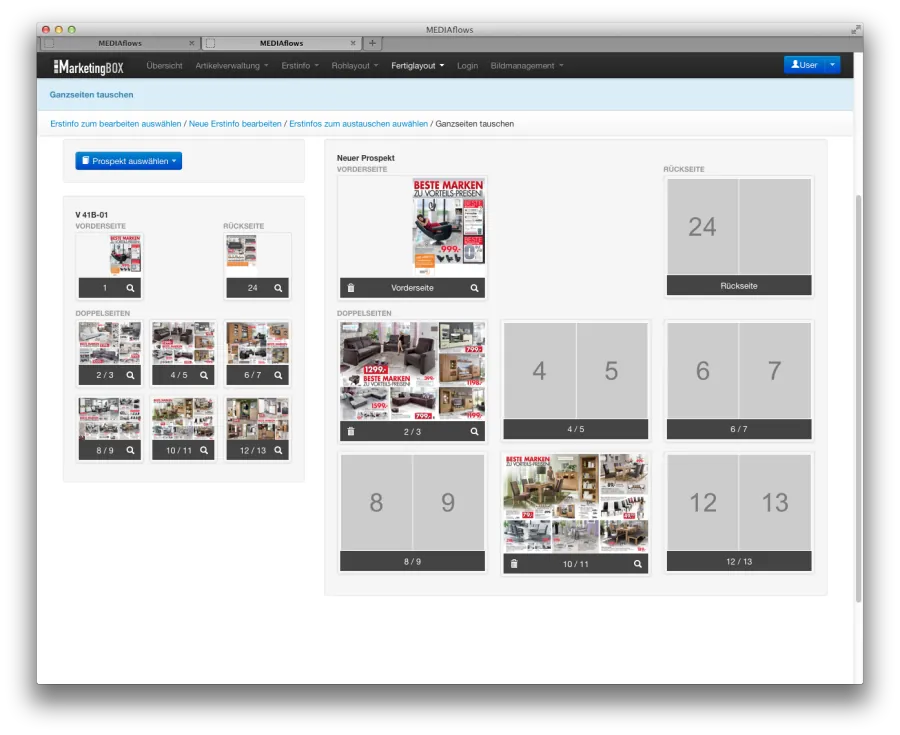 MEDIAHAUS - SixCMS Prospektkonfigurator MEDIAHAUS - SixCMS Prospektkonfigurator Screenshot